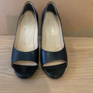 Chanel Open Toe Heels WORN ONCE